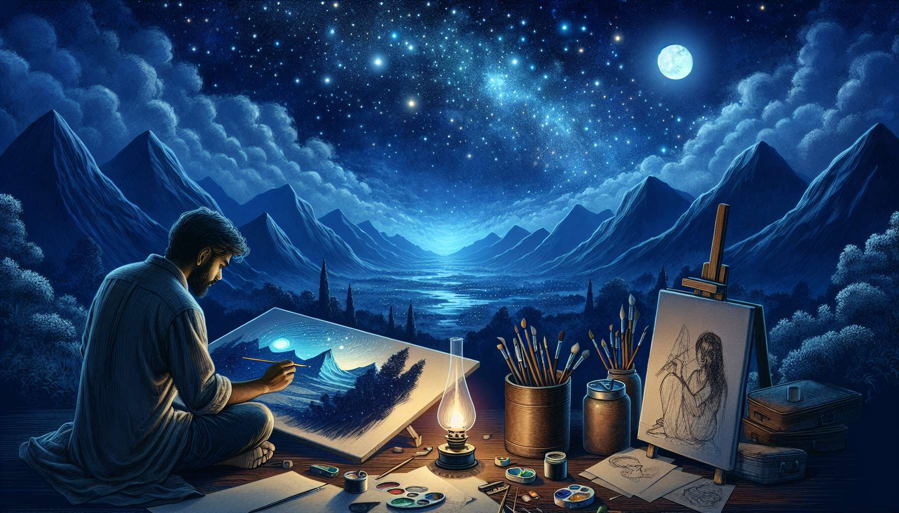 Midnight Musings in Art: Exploring Creativity Under the Cover of Darkness