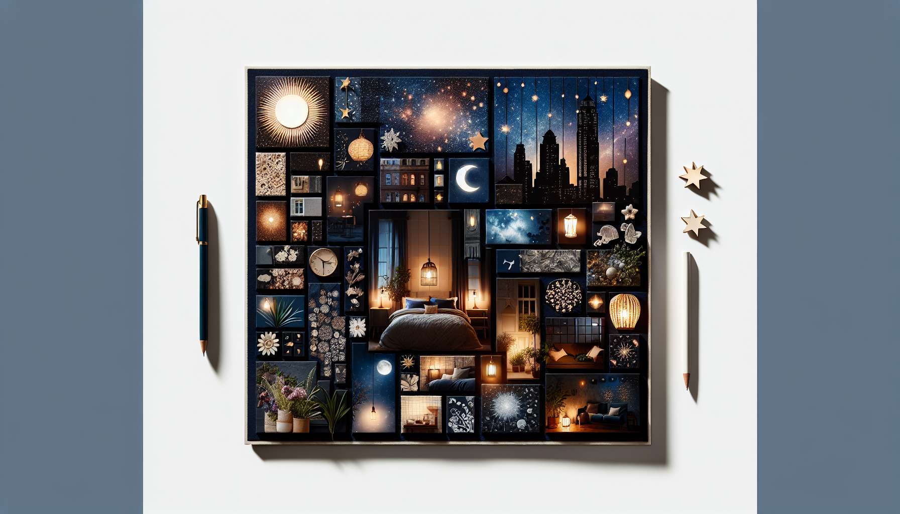 Nighttime Mood Board Curation: Creating a Visual Symphony After Dark